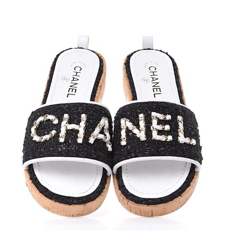 Chanel style mules